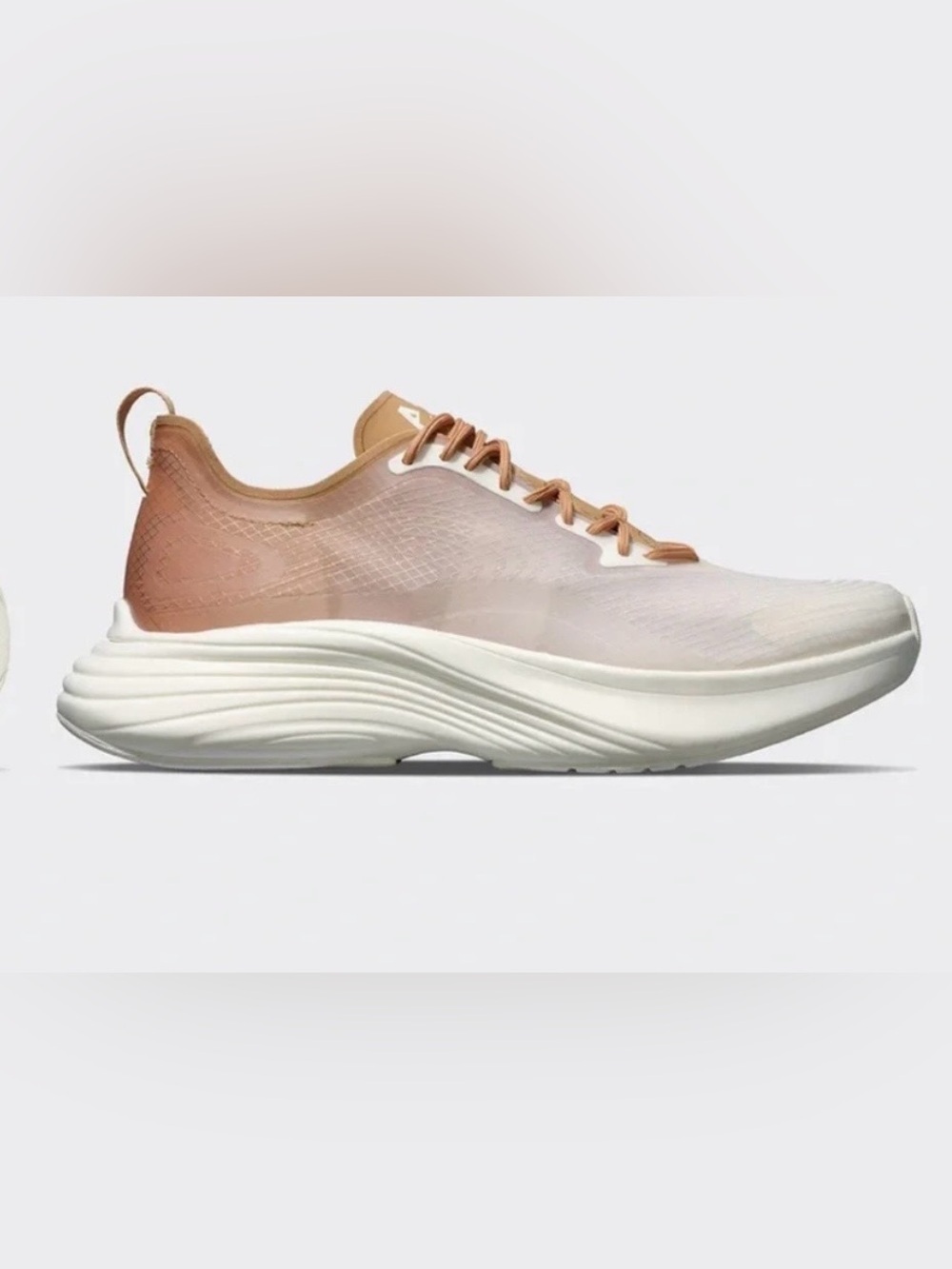 APL Women's Streamline Ivory/Copper Ombré RunTech Athletic Sneakers Size 9